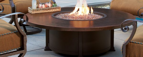 Hammered Copper Fire Pits by O.W. Lee